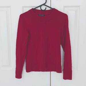 Holiday Red Extra Fine Merino Sweater